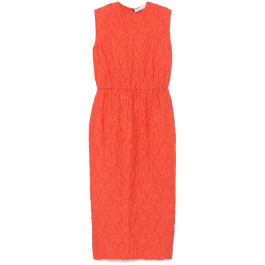 Harris Wharf London Dresses Orange A6231PYMYM03-P25