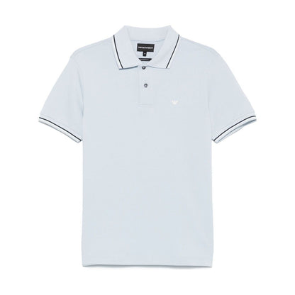 Emporio Armani logo print cotton polo