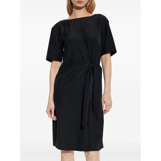 Emporio Armani midi dress with waist knot EW001538TE14039UC001-P25