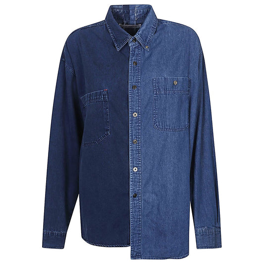 E.L.V. DENIM Shirts Blue 2002203DARKBLUE-P25