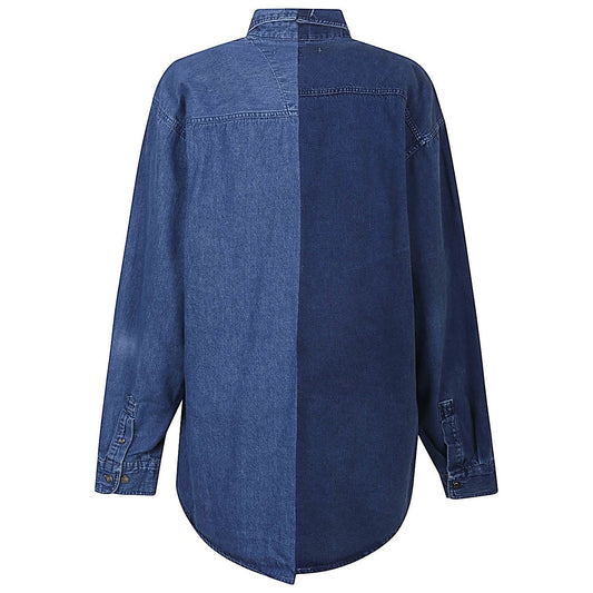 E.L.V. DENIM Shirts Blue 2002203DARKBLUE-P25
