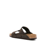 Birkenstock Arizona buckled suede sandals 951313MOCCA-P25