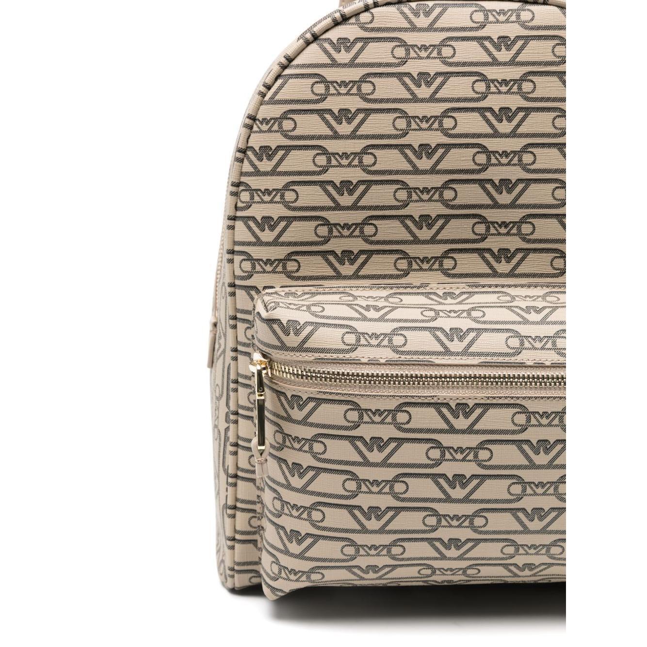 Front view with bag zipped and handles upright.