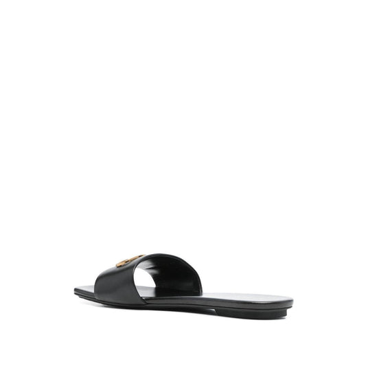 EMPORIO ARMANI EXCLUSIVE Emporio Armani Nappa-leather sandals with eagle plate Sandals