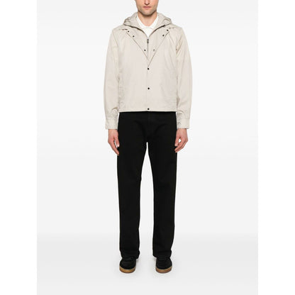 Emporio Armani Blouson with internal nylon bib jacquard all-over lettering Jackets