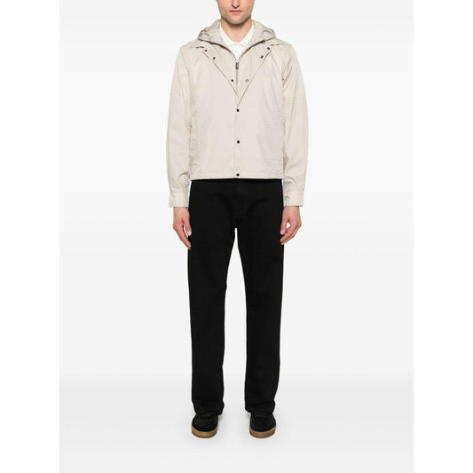 Emporio Armani Blouson with internal nylon bib jacquard all-over lettering EM001003AF15384U1098-P25