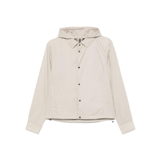 Emporio Armani Blouson with internal nylon bib jacquard all-over lettering EM001003AF15384U1098-P25
