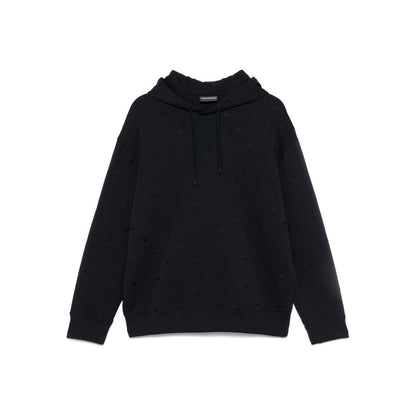 Emporio Armani Sweaters Blue Topwear