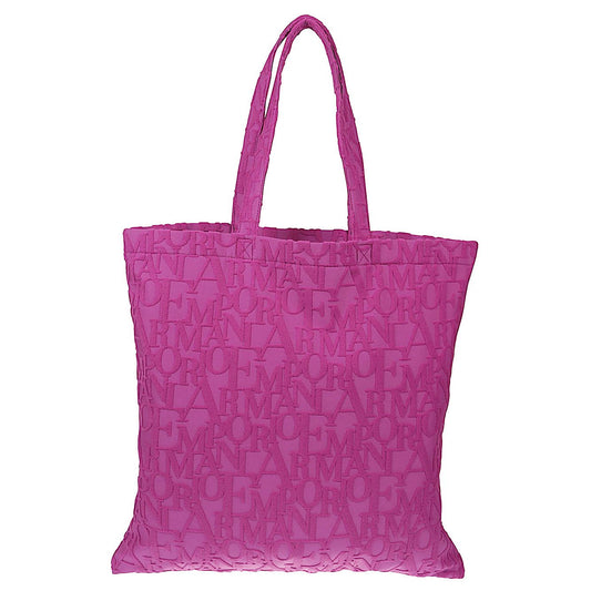 Emporio Armani Beachwear shopper in bold 3D ASV logo fabric EX000013AF12963UA227-P25