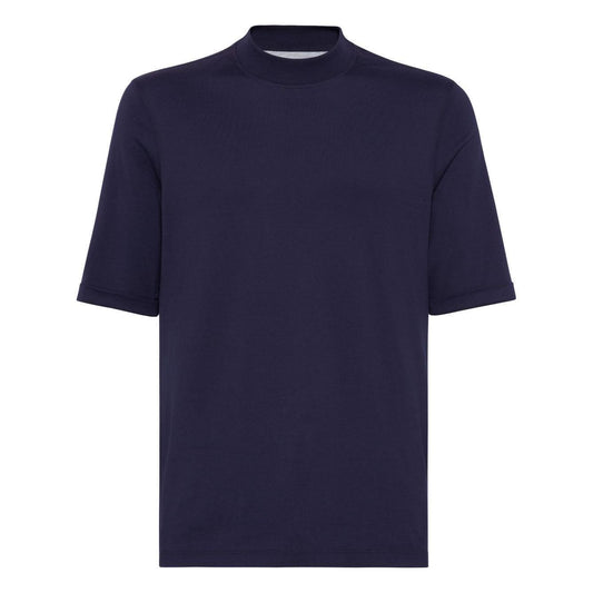 Brunello Cucinelli T-shirts and Polos Blue