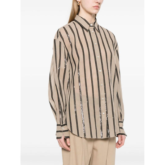 Brunello Cucinelli Shirts Brown