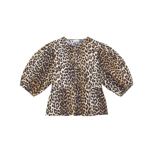GANNI Top Brown F9116943-AI25