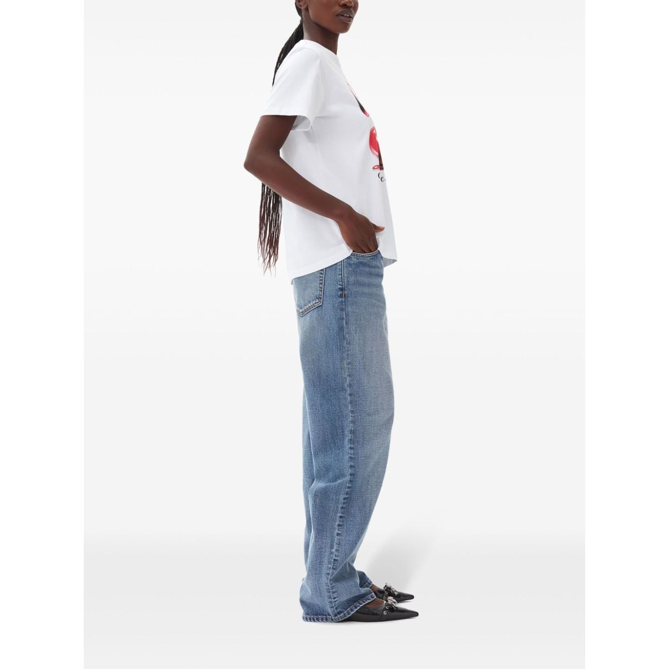GANNI T-shirts and Polos White T4004151-AI25