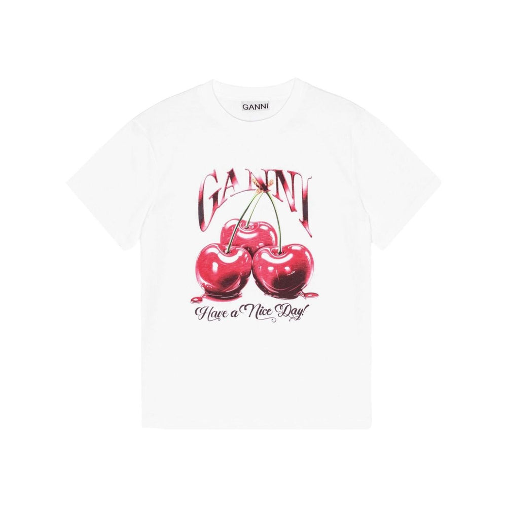 GANNI T-shirts and Polos White T4004151-AI25