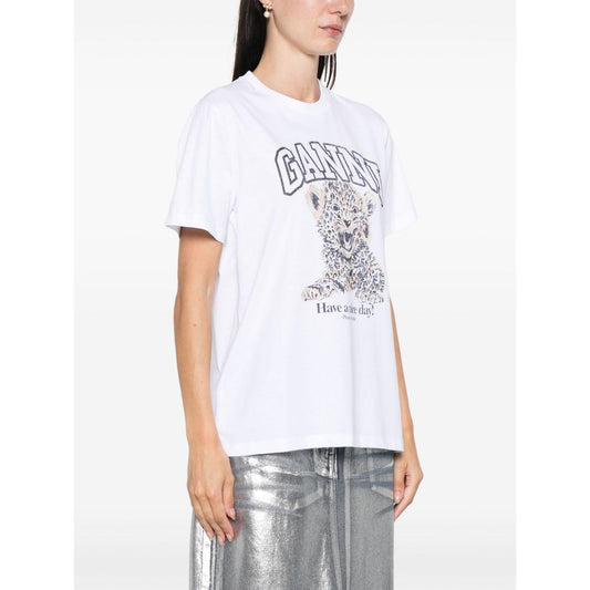 GANNI T-shirts and Polos White T4124943-AI25