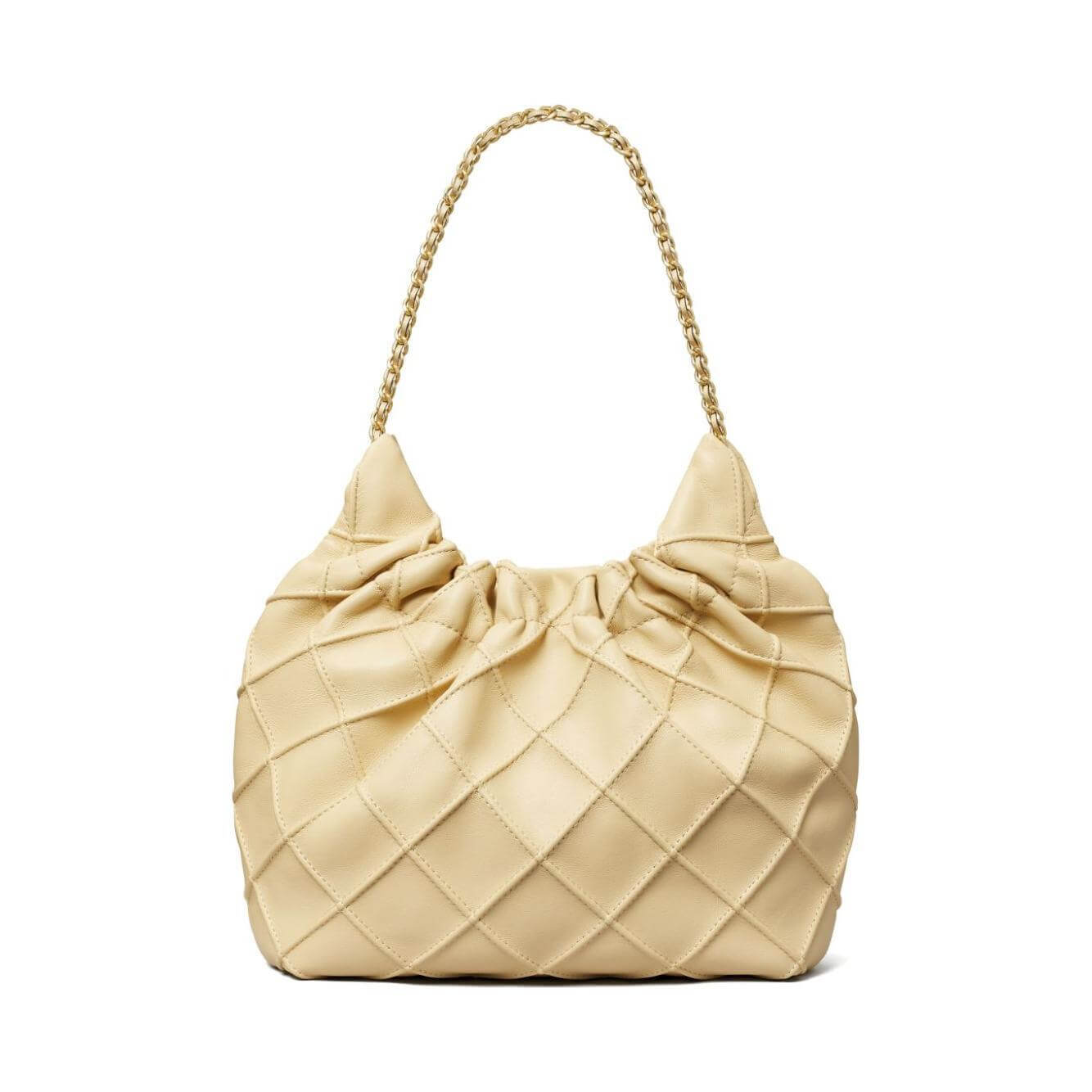 Front view with bag zipped and handles upright.