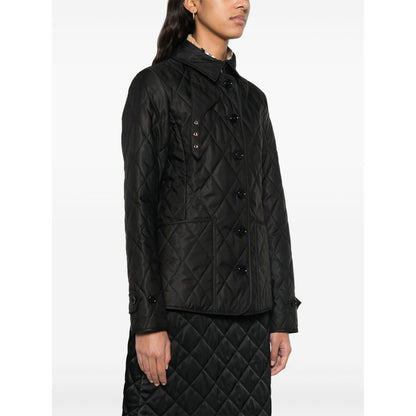 Burberry Tailored jacket with quilted high collar