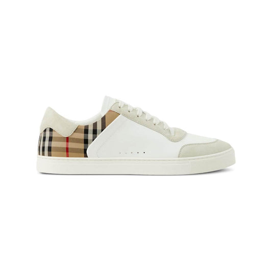Burberry Leather, suede and check sneakers 8069089A9022-AI25