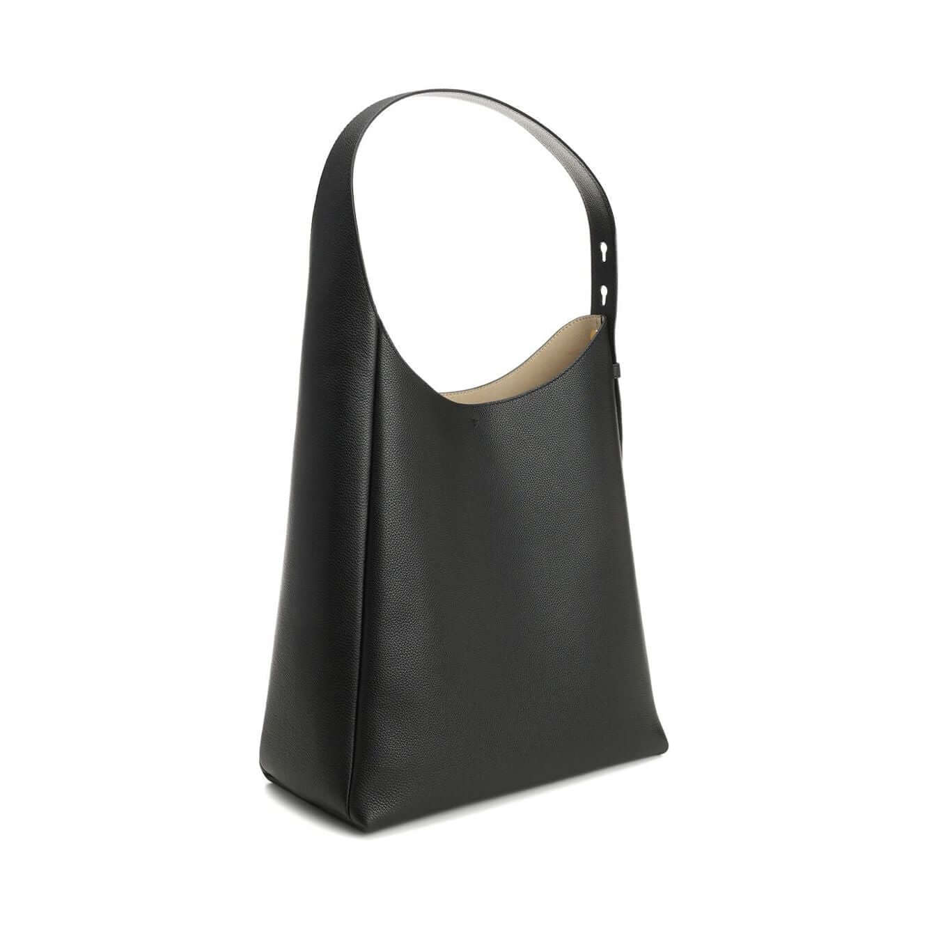 Front view with bag zipped and handles upright.