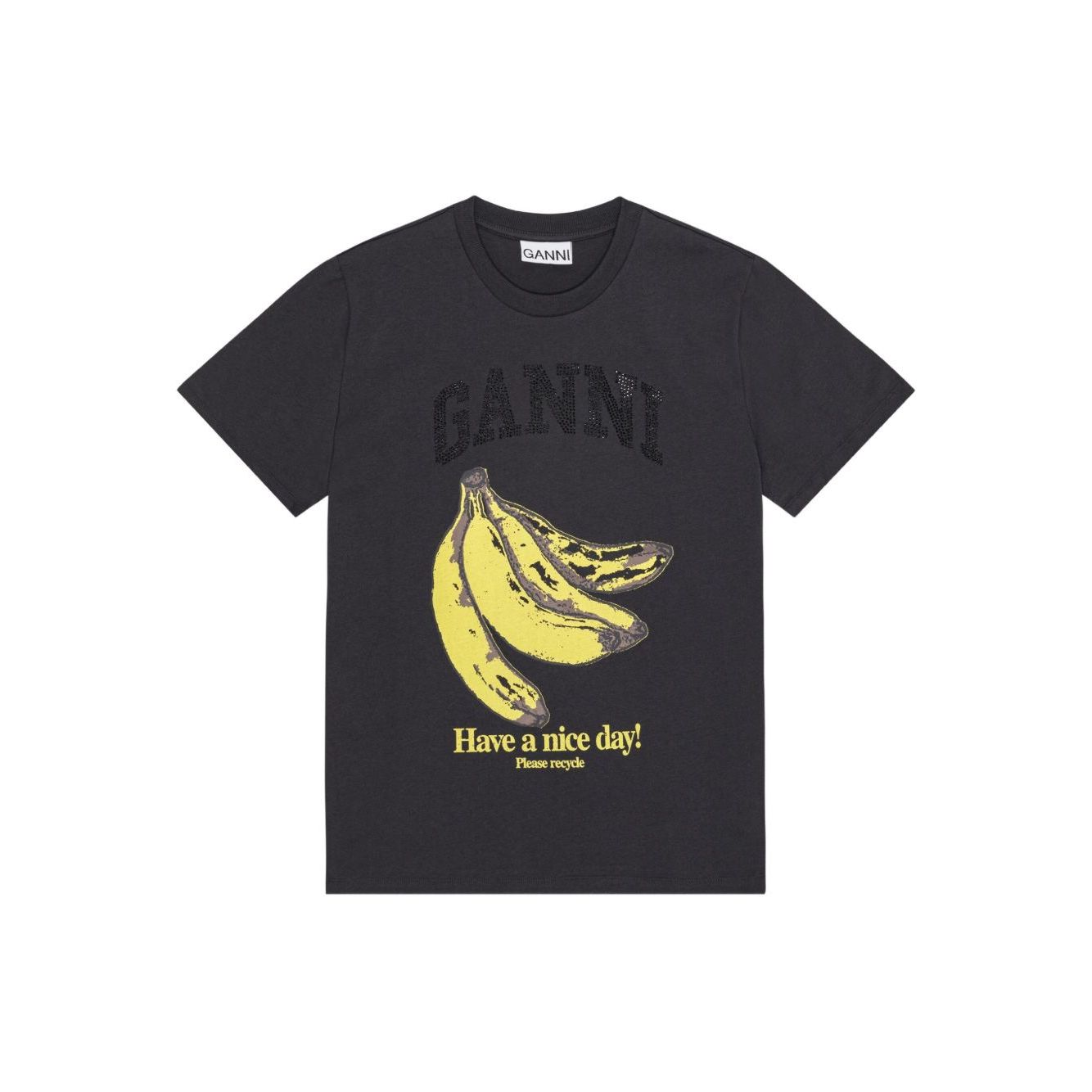 GANNI T-shirts and Polos Grey
