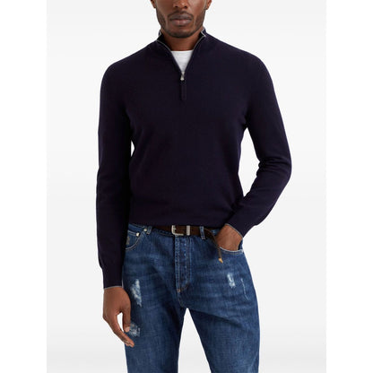Brunello Cucinelli Sweaters Blue Topwear