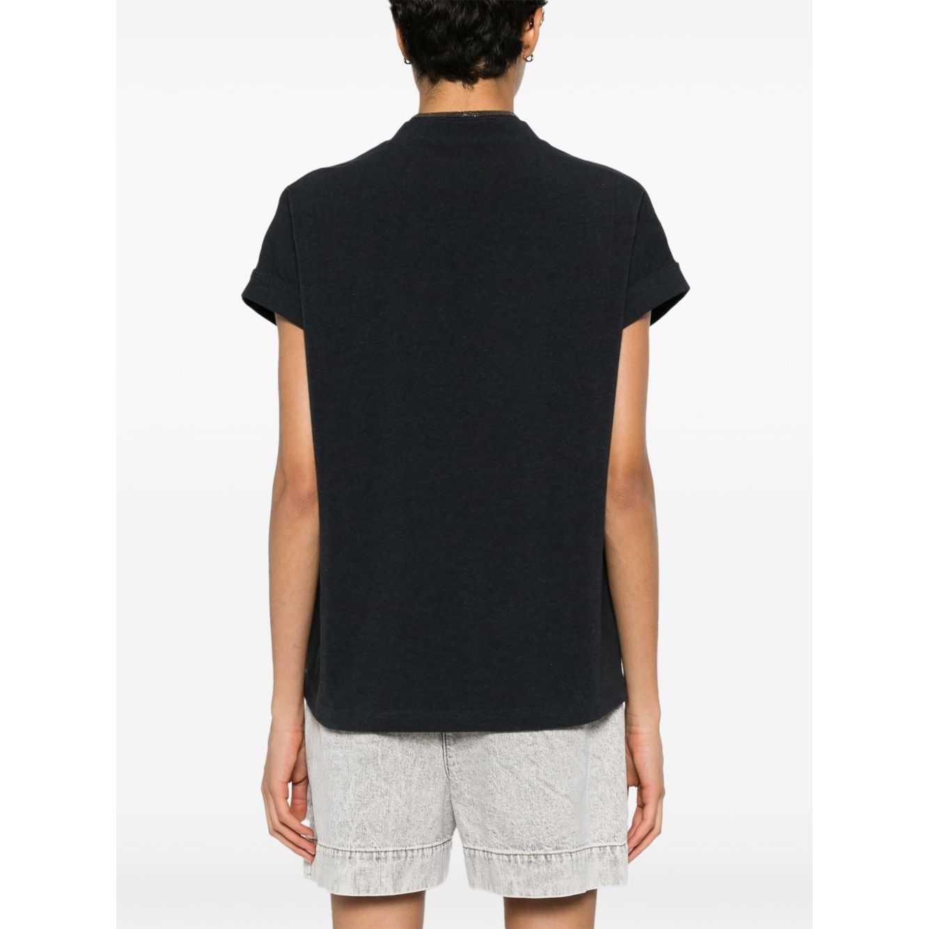 Brunello Cucinelli T-shirts and Polos Grey Topwear