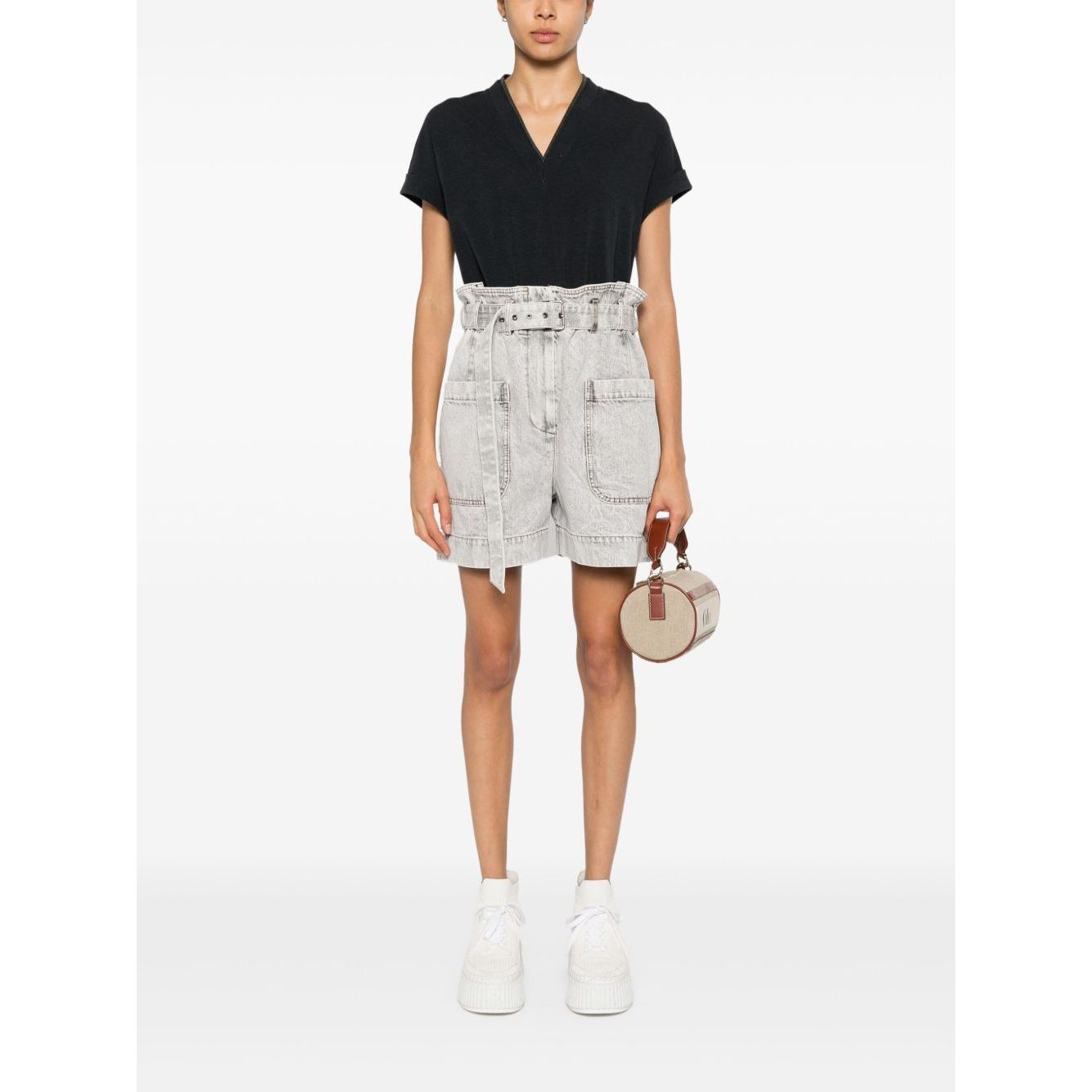 Brunello Cucinelli T-shirts and Polos Grey Topwear