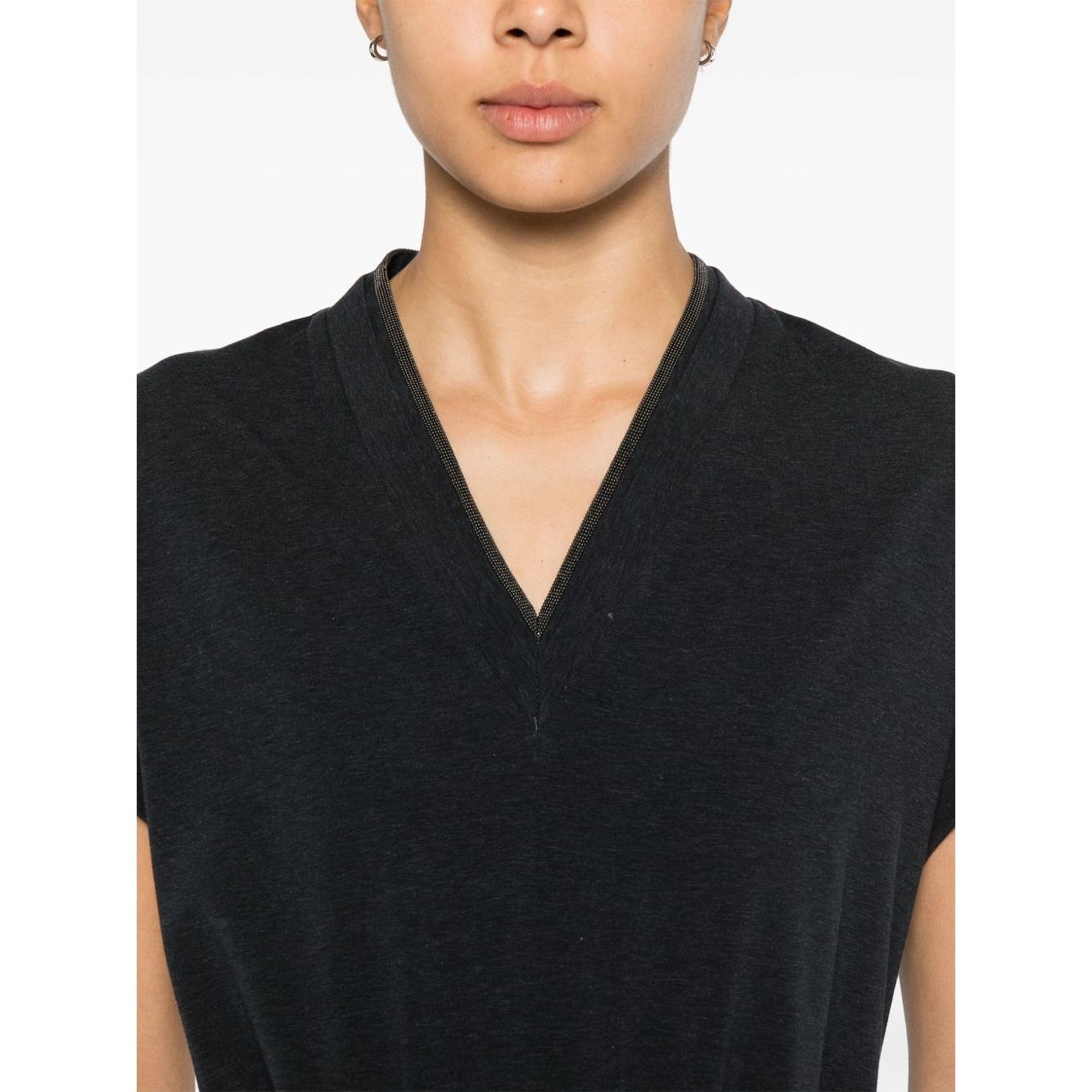 Brunello Cucinelli T-shirts and Polos Grey Topwear