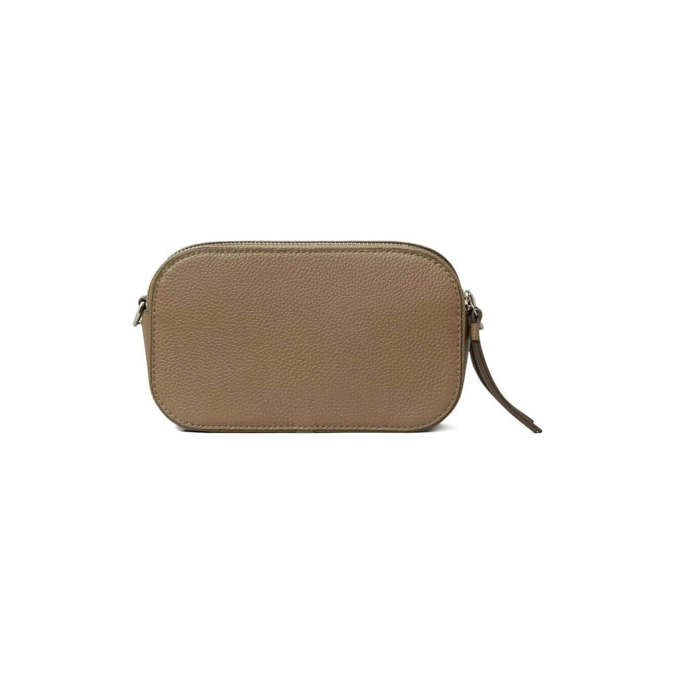 Front view with bag zipped and handles upright.