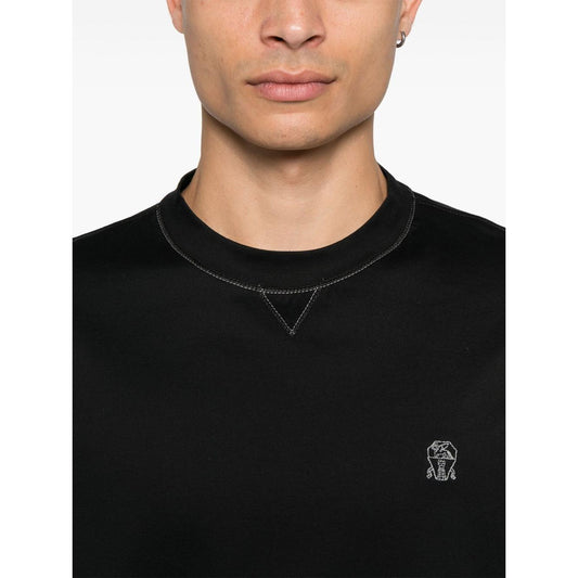 Brunello Cucinelli T-shirts and Polos Black