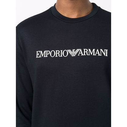 Emporio Armani Sweaters Blue Topwear