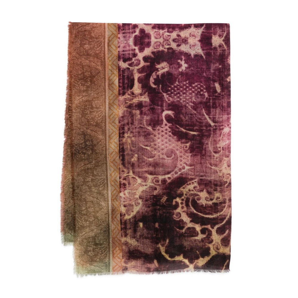 Pierre Louis Mascia Printed cashmere scarf EUCLIDE/S-135X195S101-21515631-AI25