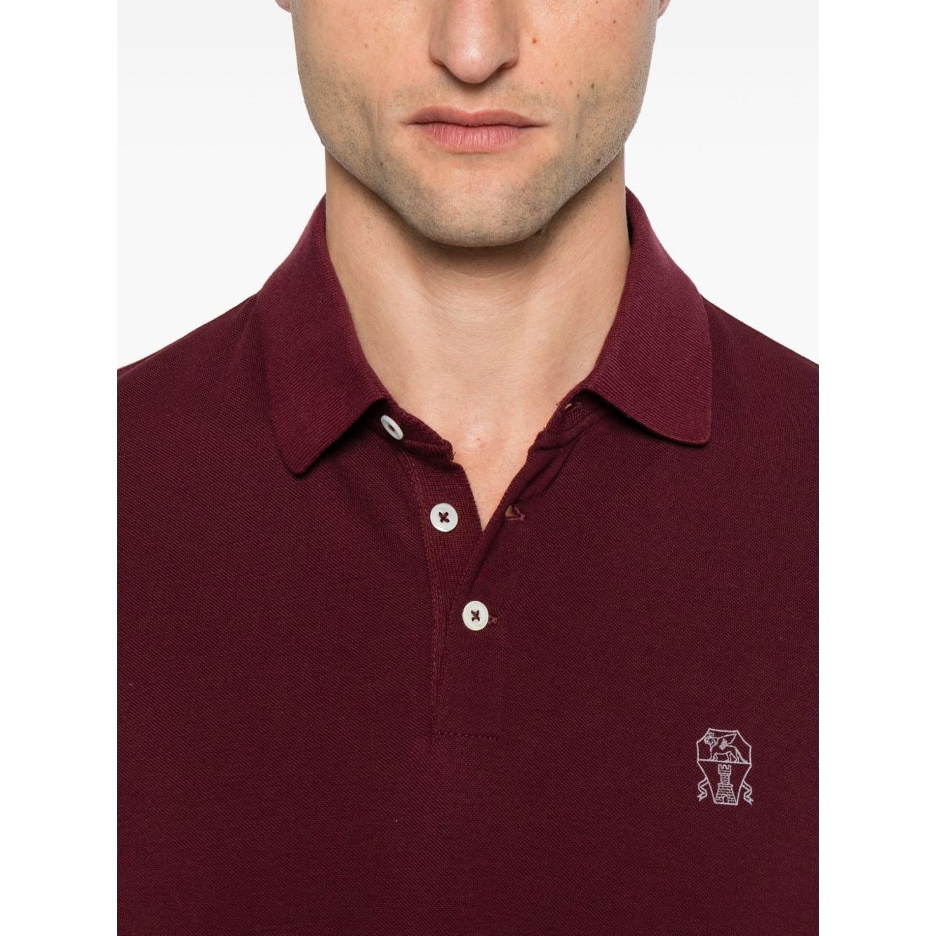 Brunello Cucinelli T-shirts and Polos Red ME8548770COA16-AI25