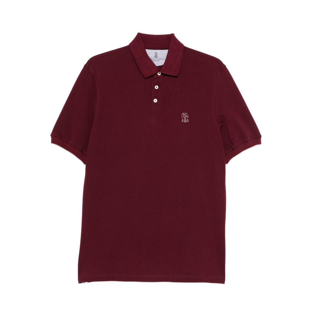 Brunello Cucinelli T-shirts and Polos Red ME8548770COA16-AI25