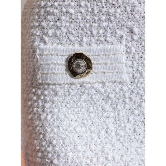 Balmain Tweed Mini Skirt FF1LB015KI740FA-AI25