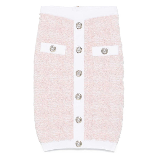 Balmain Tweed pencil skirt FF1LC016KI72OIN-AI25