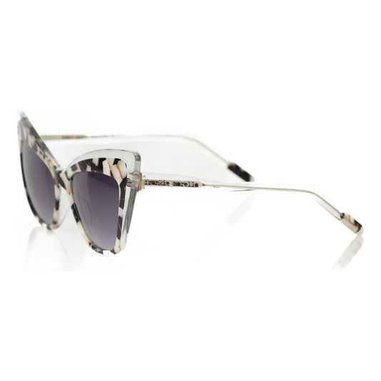 Frankie Morello Black Acetate Women Sunglass FR-22075