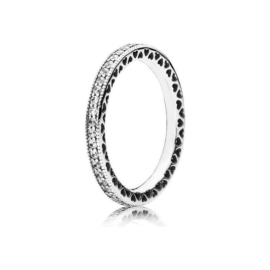 PANDORA JEWELS Mod. SPARKLE & HEARTS - RING - Size 50 190963CZ-50