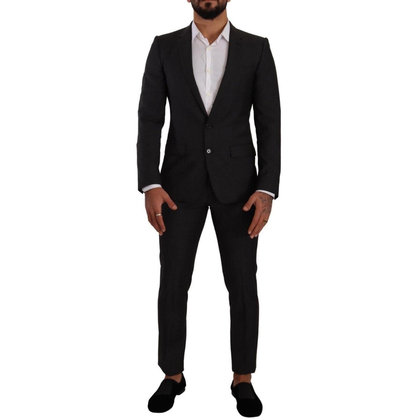 Dolce & Gabbana Black MARTINI Single Breasted 2 Piece Suit