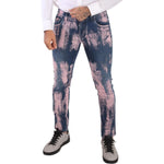 Dolce & Gabbana Blue Pink Tie Dye Cotton Skinny Denim Jeans PAN72728 - 48