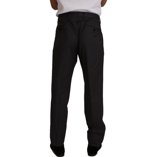 Dolce & Gabbana Gray Wool Formal Tuxedo Trouser Dress Pants PAN72314 - 58
