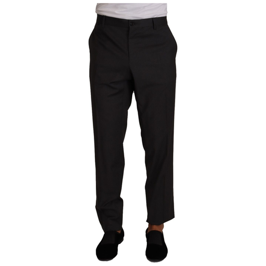 Dolce & Gabbana Gray Wool Formal Tuxedo Trouser Dress Pants PAN72314 - 58