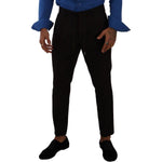 Dolce & Gabbana Bordeaux Wool Men Skinny Trouser Pants PAN72979 - 48