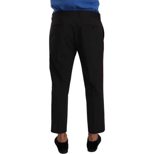 Dolce & Gabbana Gray Bordeaux Wool Trouser Dress Pants PAN72948#- 52