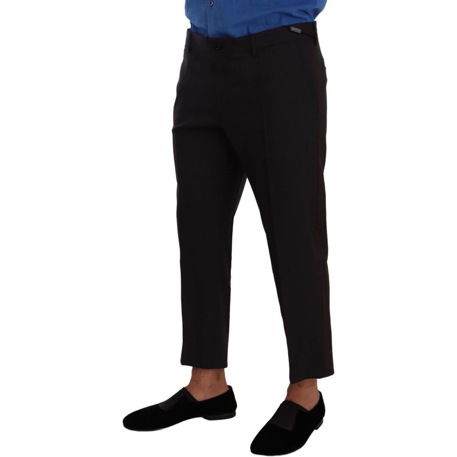 بنطلون قصير أنيق من الصوف المطاطي من دولتشي آند غابانا