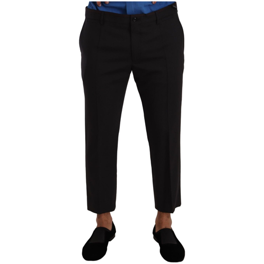 Dolce & Gabbana Gray Bordeaux Wool Trouser Dress Pants PAN72948#- 52
