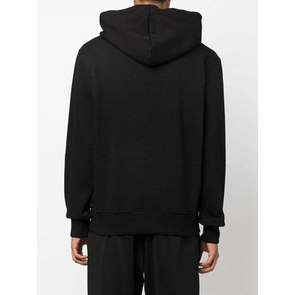 Versace Jeans Chic Black Hooded Sweatshirt
