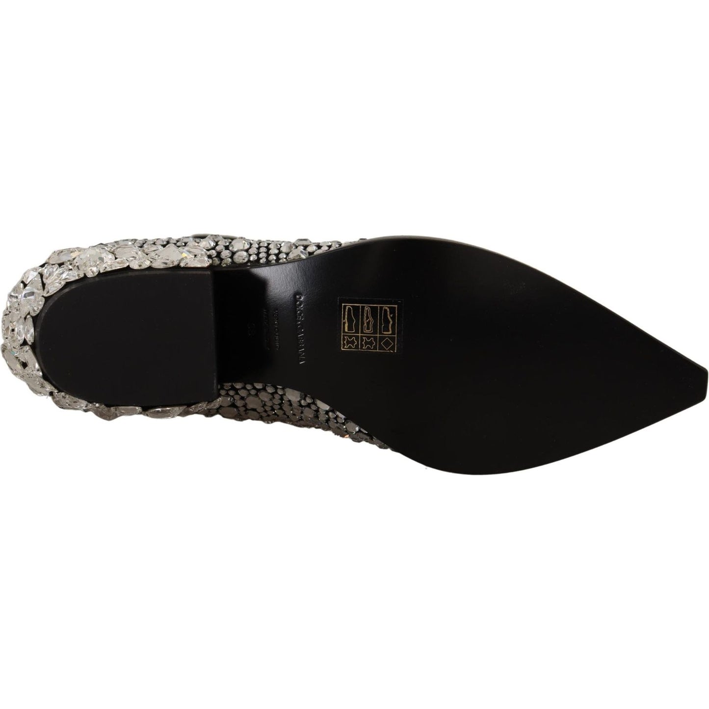 Dolce & Gabbana Black Suede Strass Crystal Cowgirl Boots LA9803- 35