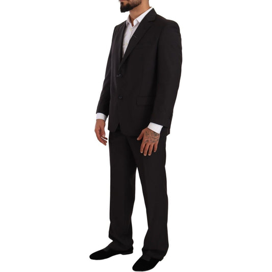 Domenico Tagliente Gray Polyester Single Breasted Formal Suit JKT3145 - 49