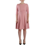 Dolce & Gabbana Pink 3/4 Sleeves Viscose Blend A-line Dress DR28693 - 44